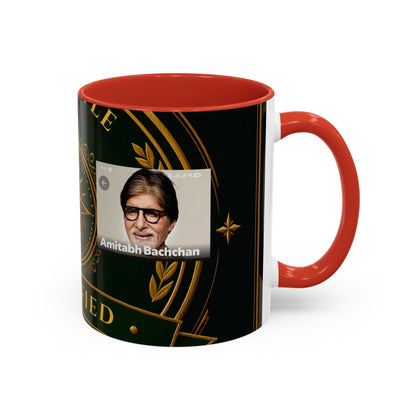 Certified Collector Accent Coffee Mug — Portrait Emblem Design (11/15 oz)