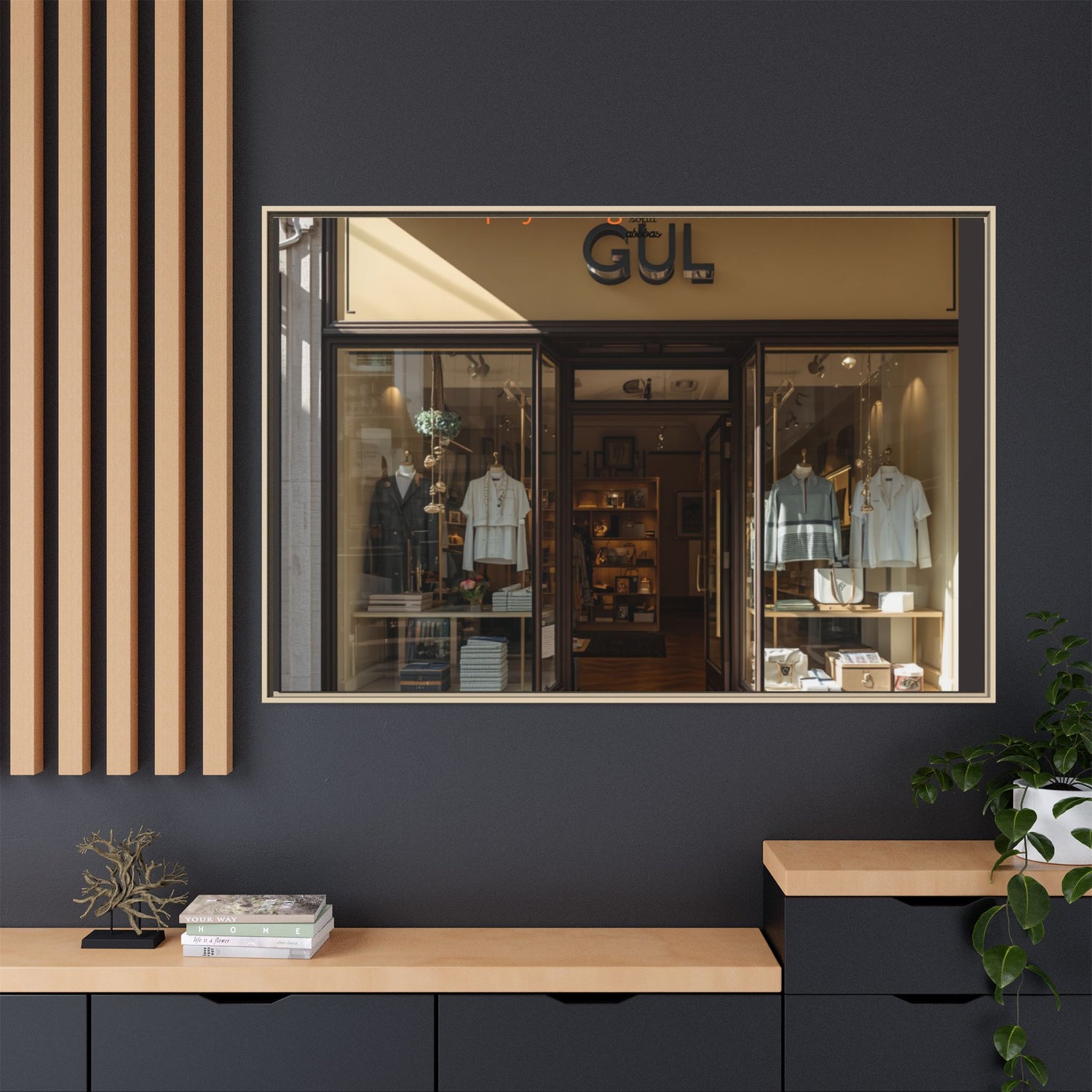 Framed Matte Canvas Print — Boutique Shopfront Photography