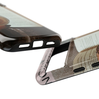 Cozy Reading Phone Case — Coffee &amp; Book Protective Cover