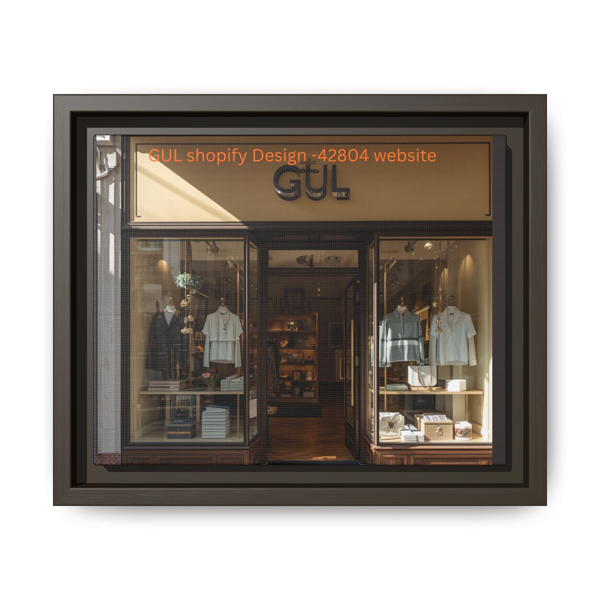 Framed Matte Canvas Print — Boutique Shopfront Photography