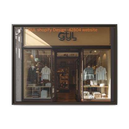 Framed Matte Canvas Print — Boutique Shopfront Photography