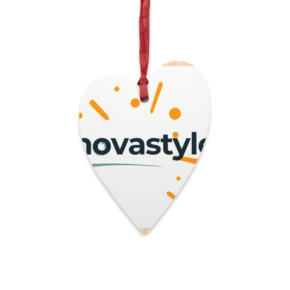 Bell-Shaped Wooden Ornament — Minimal Logo &amp; Illustration Holiday Decoration