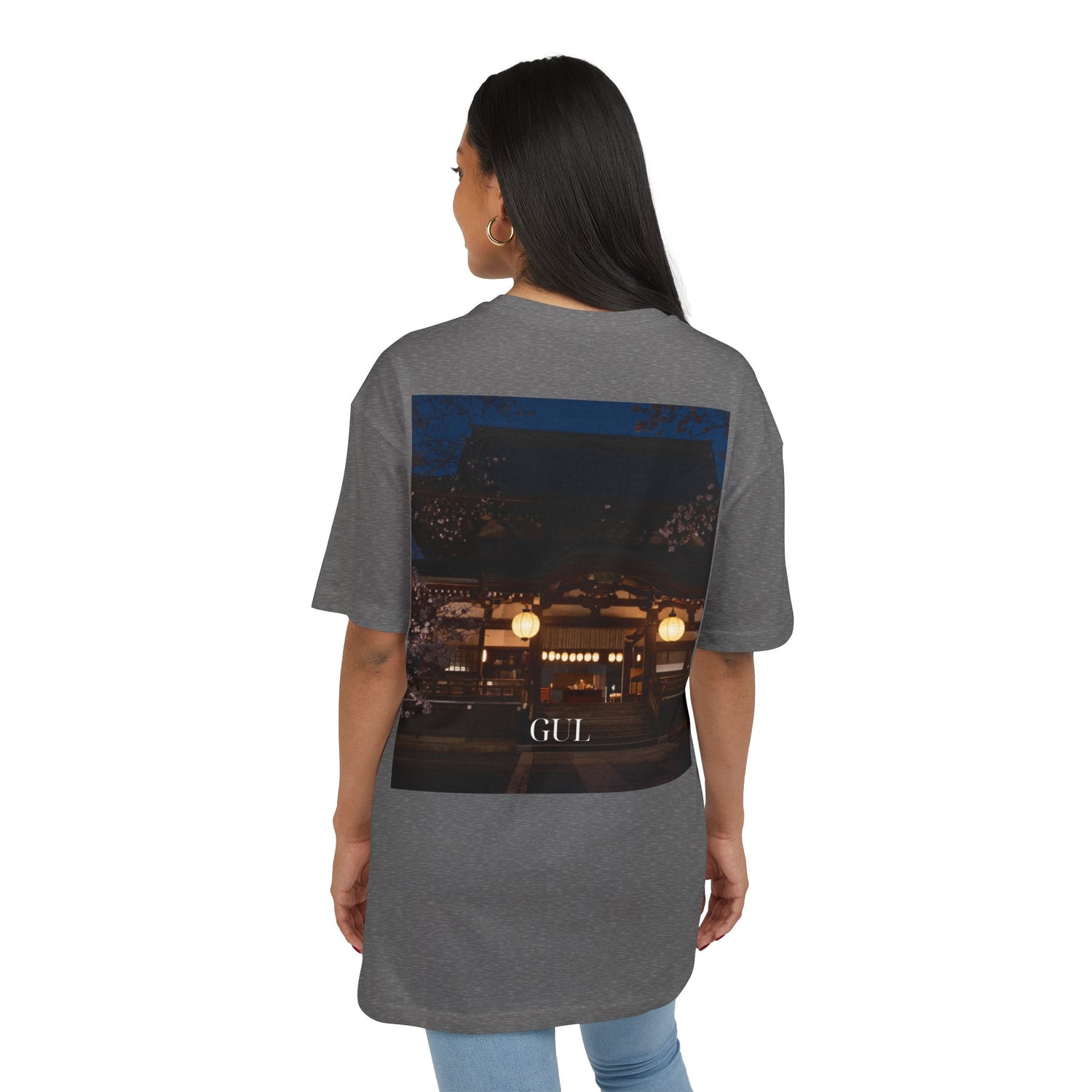 Floral &amp; Nightscape Graphic Tee — Bird of Paradise Photo Print