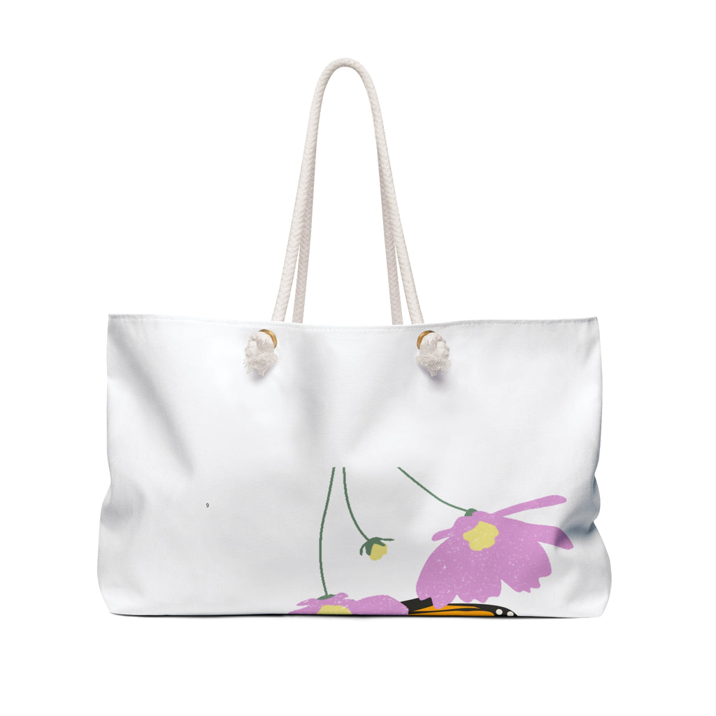 Monarch Butterfly Weekender Bag — Floral Travel Tote