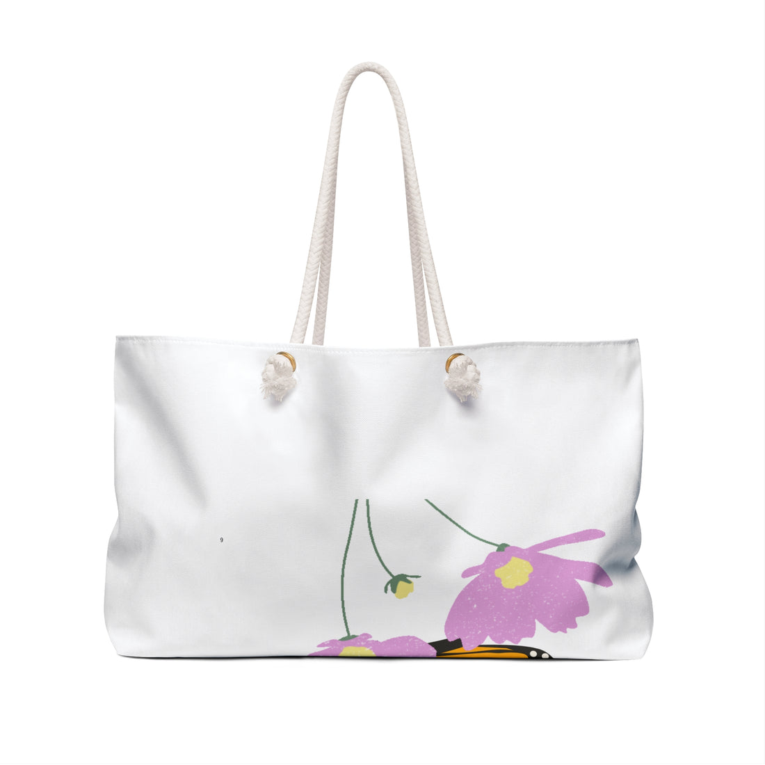 Custom Design Tote Bag | Monarch Butterfly Floral Travel Bag