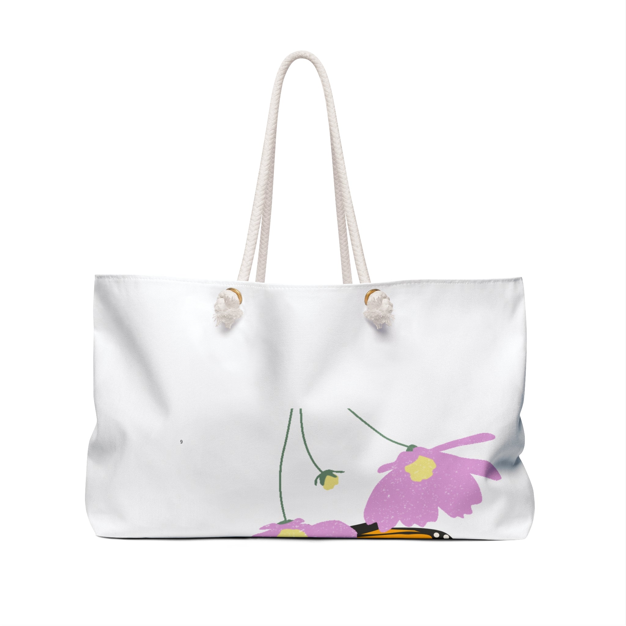 Monarch Butterfly Weekender Bag — Floral Travel Tote