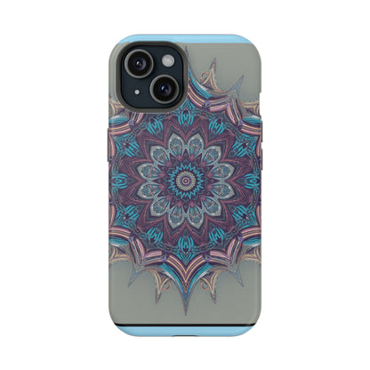 Phone Case — Blue Purple Mandala Magnetic Impact-Resistant Case