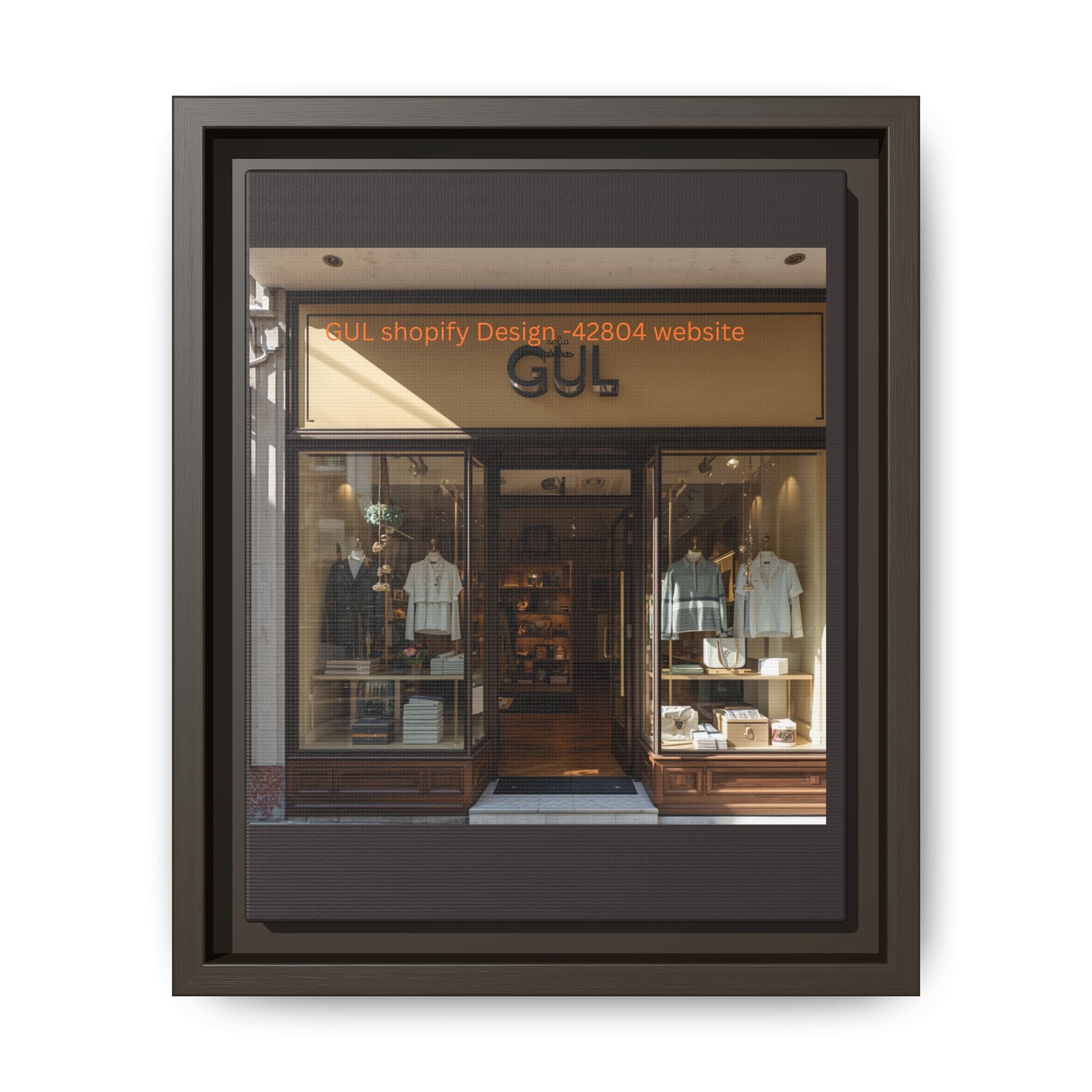 Framed Matte Canvas Print — Boutique Shopfront Photography