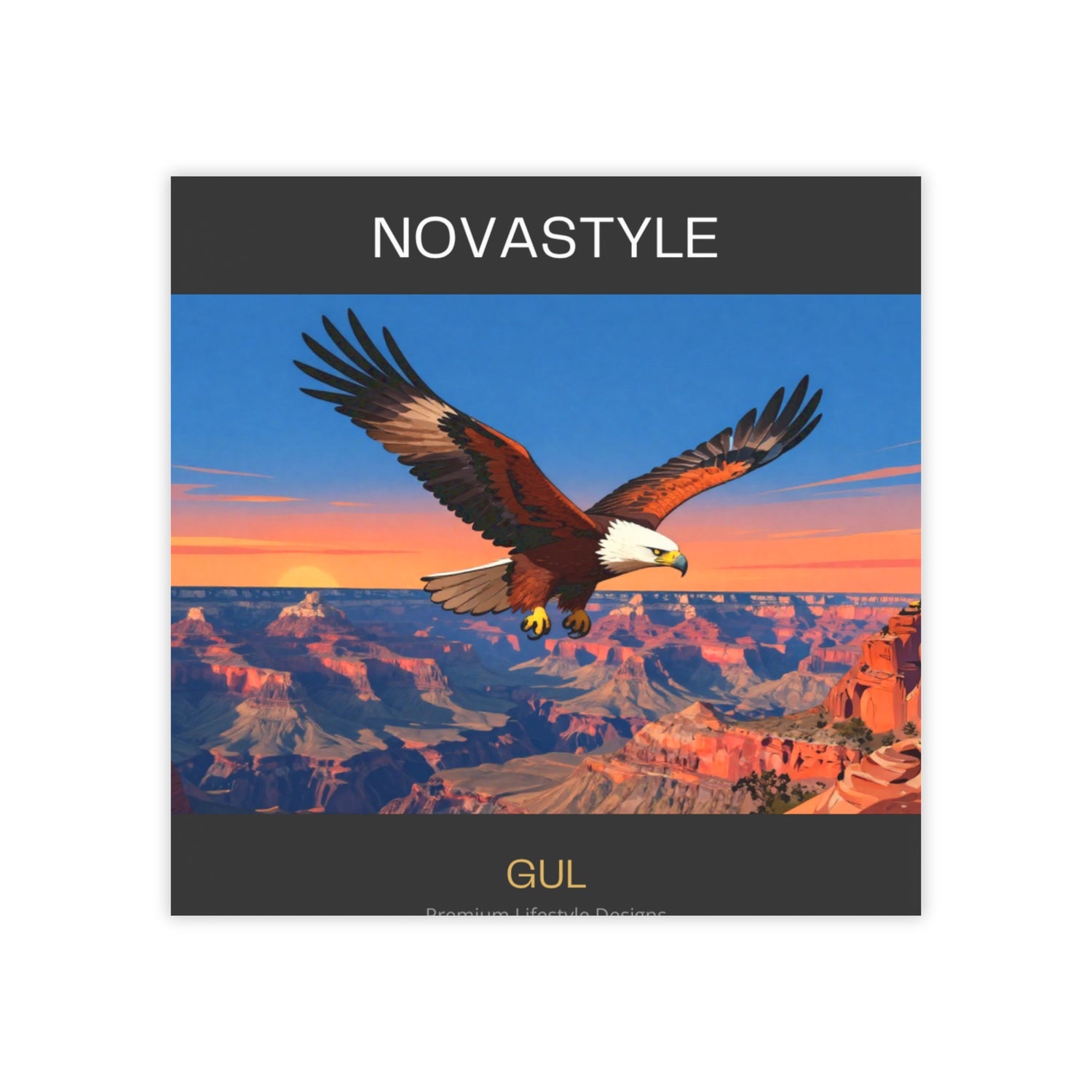 Eagle Sunset Post-it Note Pad — NOVASTYLE Scenic Sticky Notes