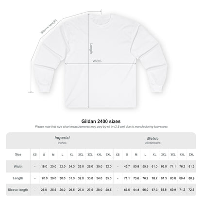 Abstract Geometric Art Long Sleeve Tee — Neutral Circle Composition