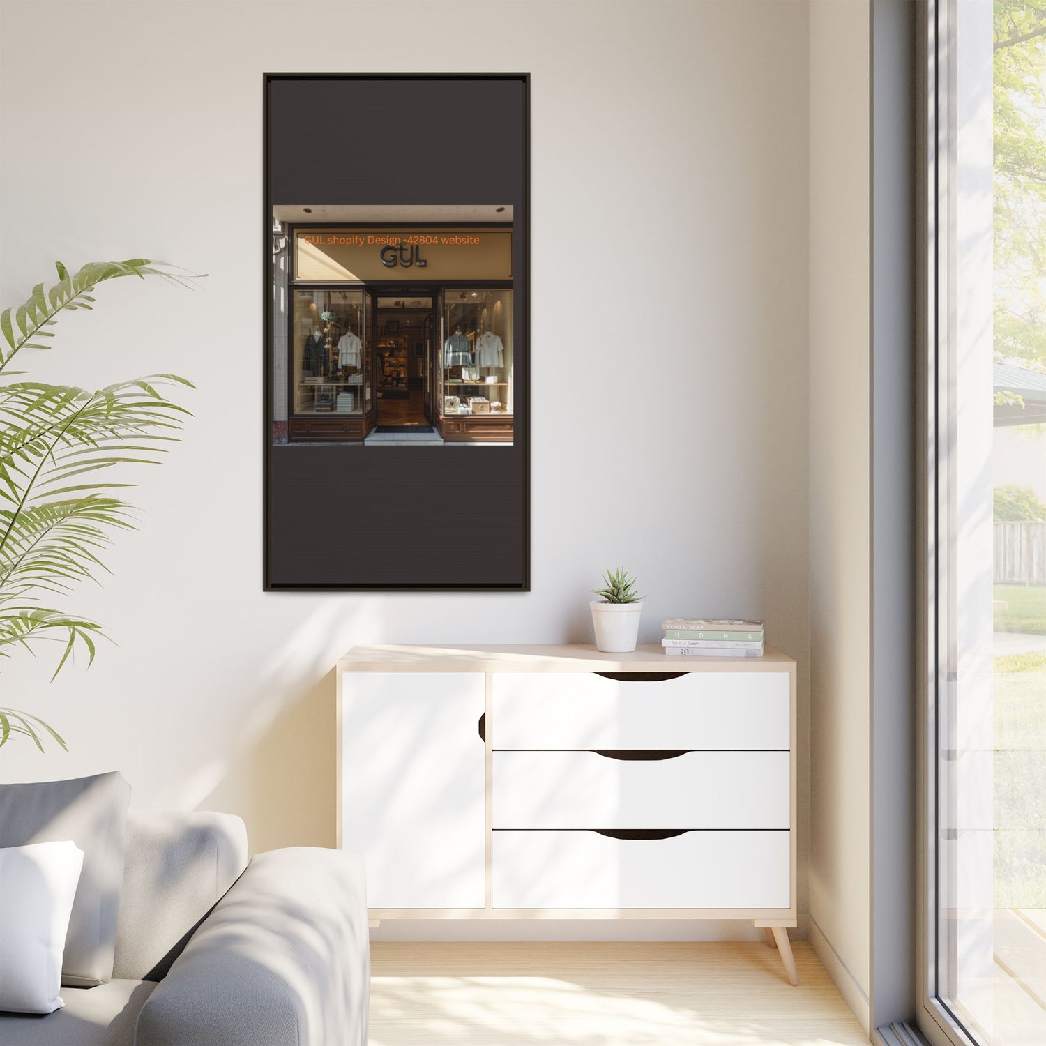 Framed Matte Canvas Print — Boutique Shopfront Photography