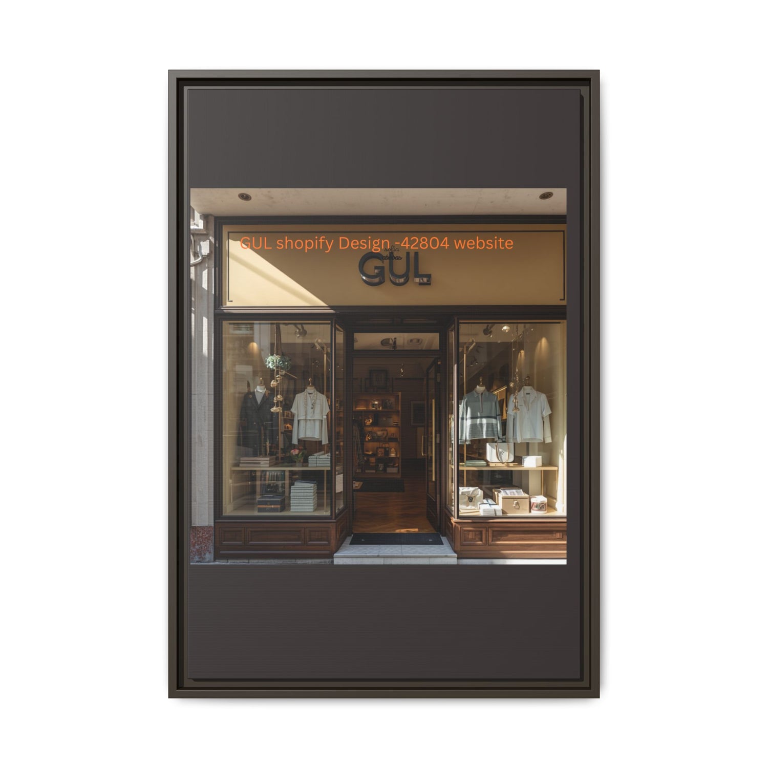 Framed Matte Canvas Print — Boutique Shopfront Photography