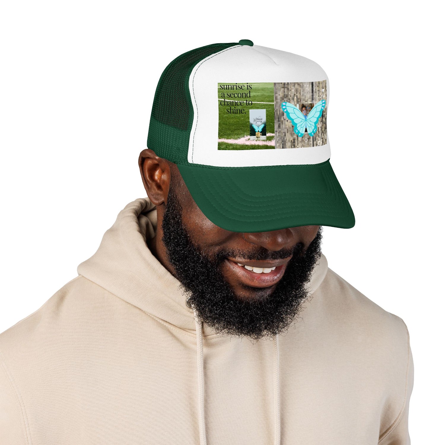 Butterfly Memorial Trucker Hat — In Loving Memory Grave Marker Cap