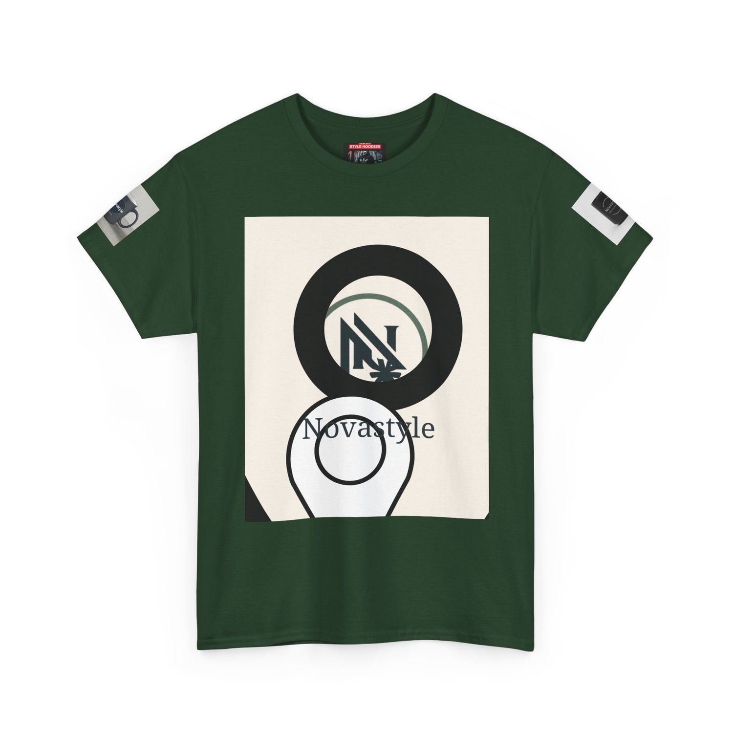 Graphic Tee — Novastyle Minimal Logo &amp; Poster Print T-Shirt