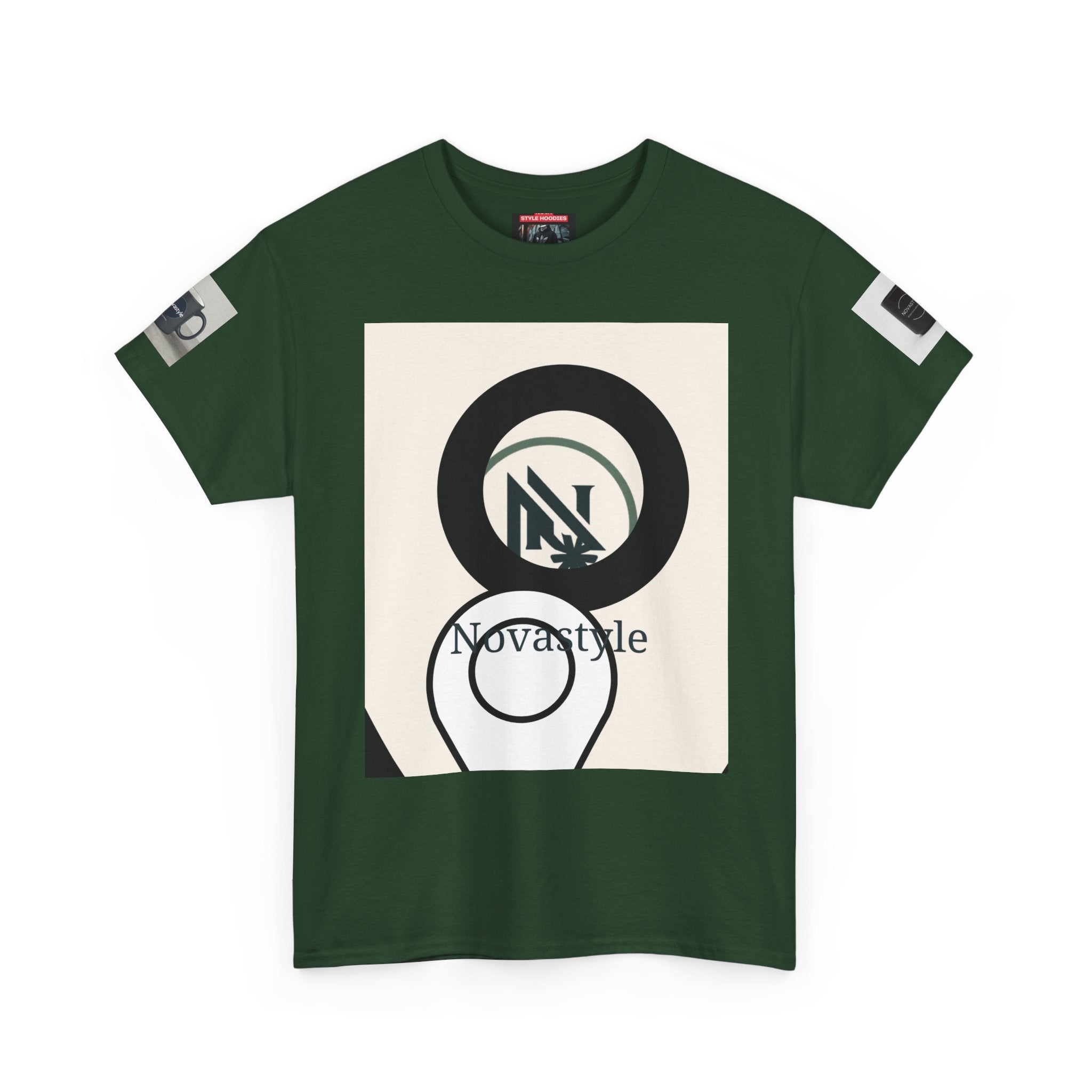 Graphic Tee — Novastyle Minimal Logo &amp; Poster Print T-Shirt