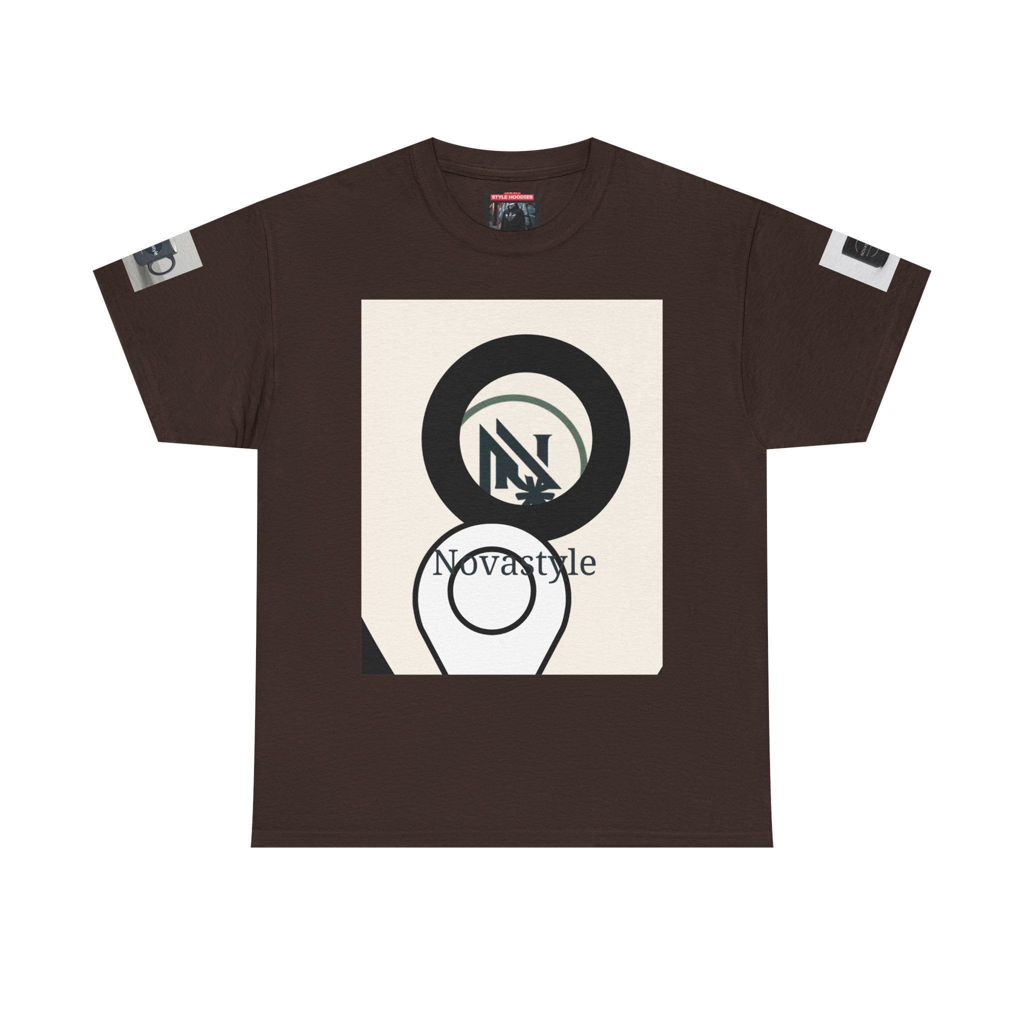 Graphic Tee — Novastyle Minimal Logo &amp; Poster Print T-Shirt