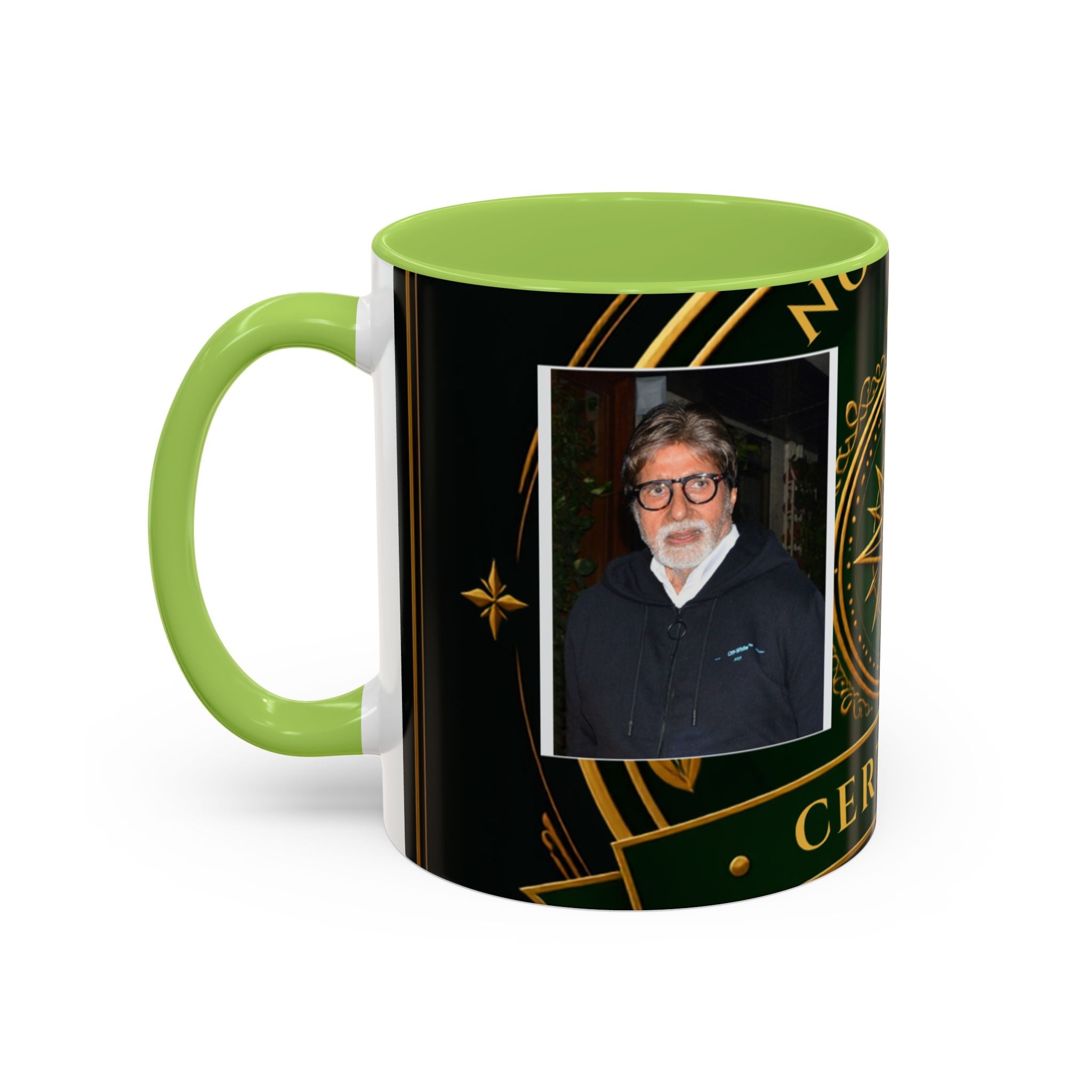 Certified Collector Accent Coffee Mug — Portrait Emblem Design (11/15 oz)