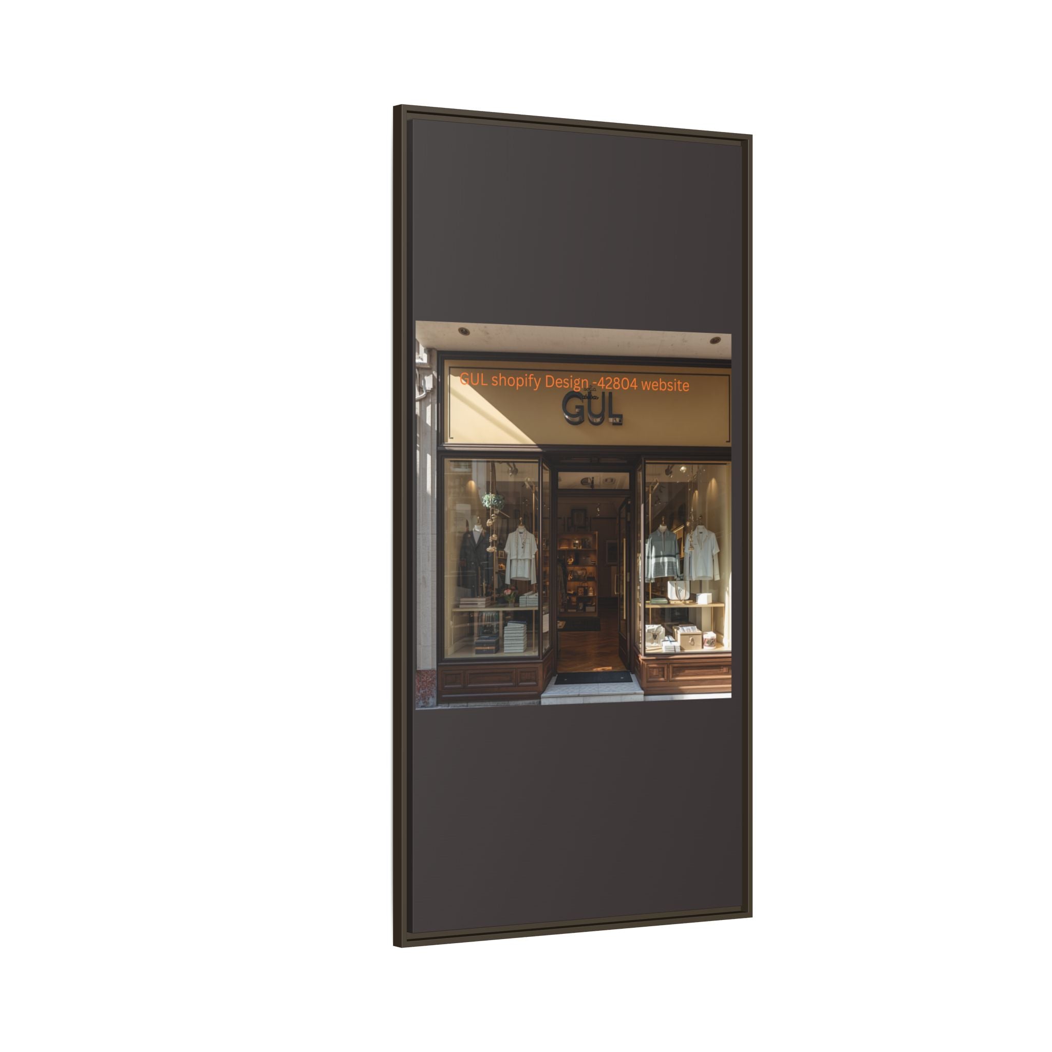Framed Matte Canvas Print — Boutique Shopfront Photography