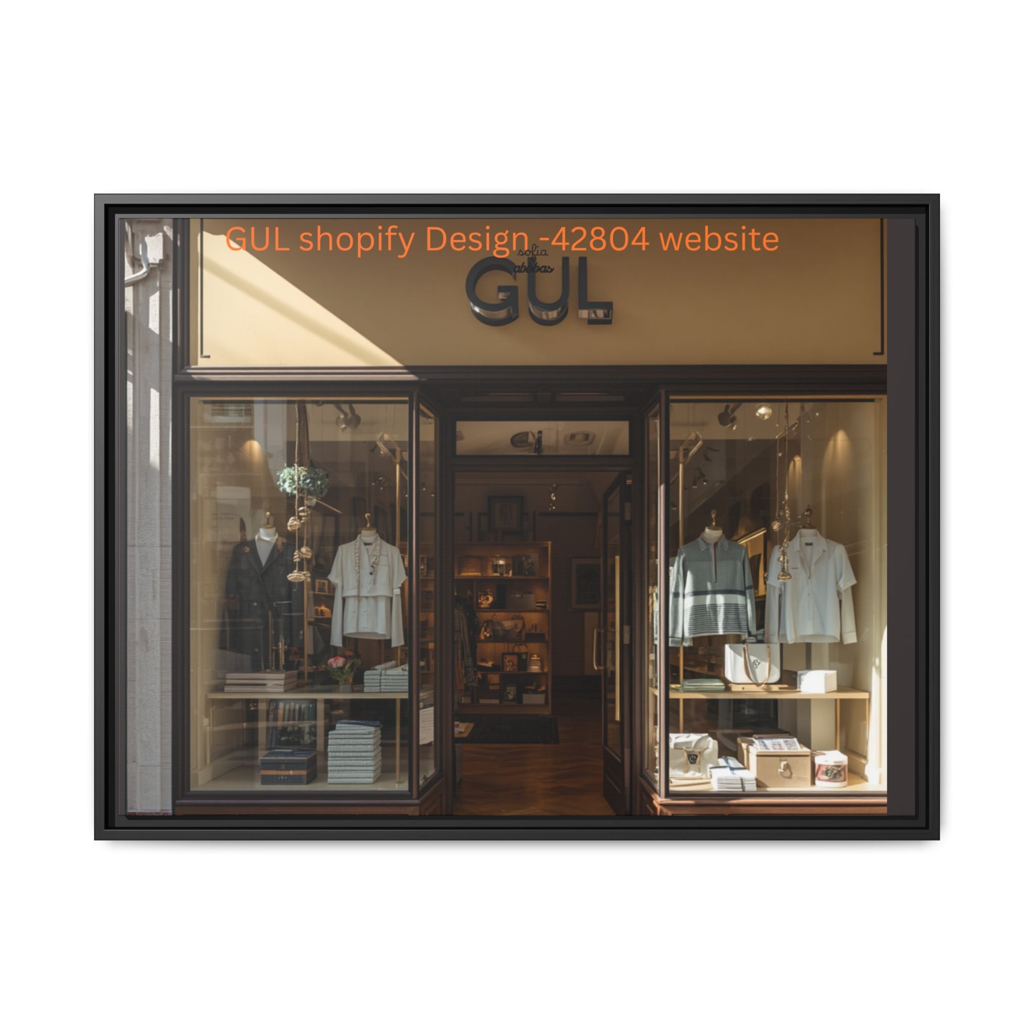 Framed Matte Canvas Print — Boutique Shopfront Photography