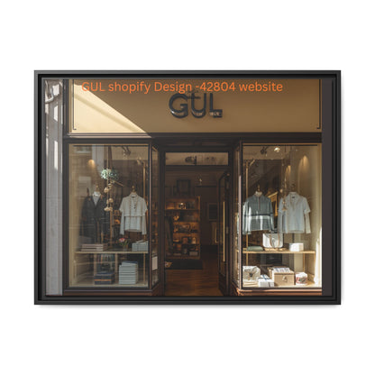 Framed Matte Canvas Print — Boutique Shopfront Photography