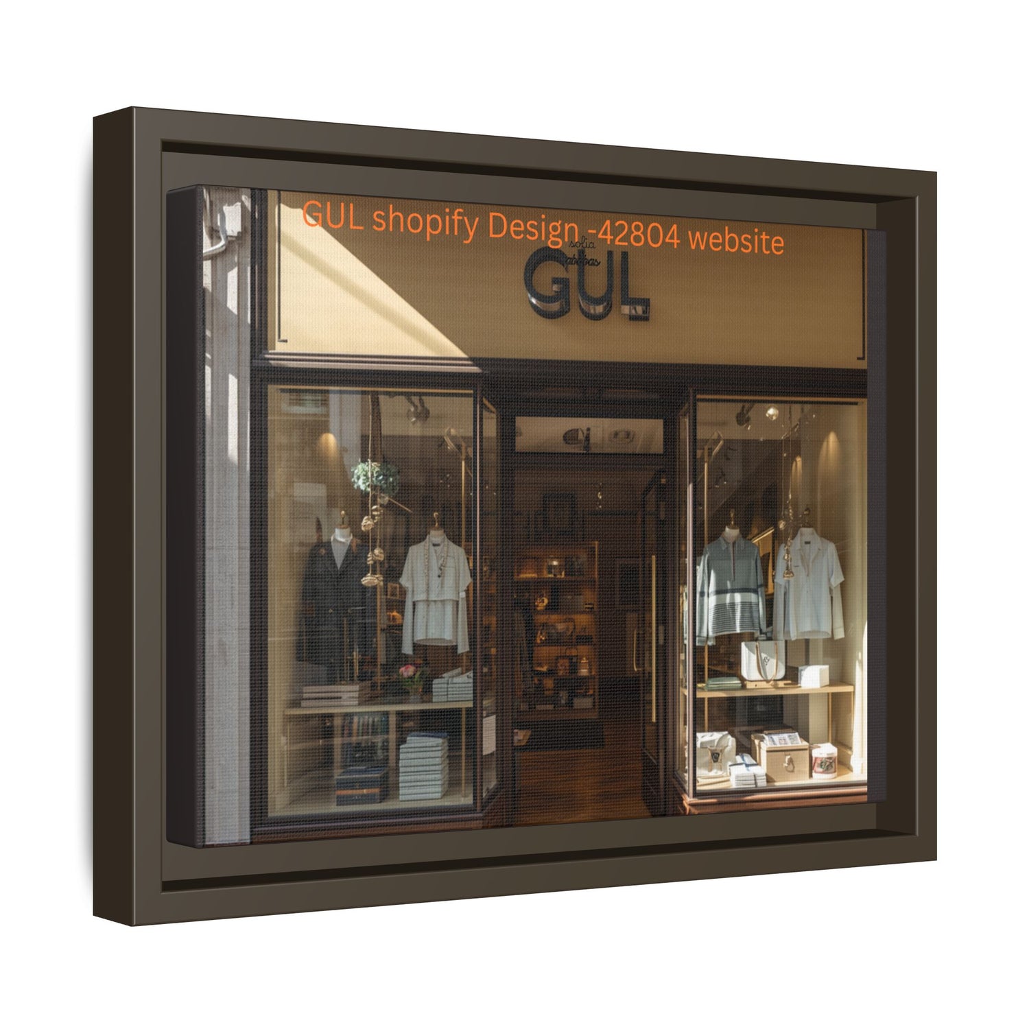 Framed Matte Canvas Print — Boutique Shopfront Photography