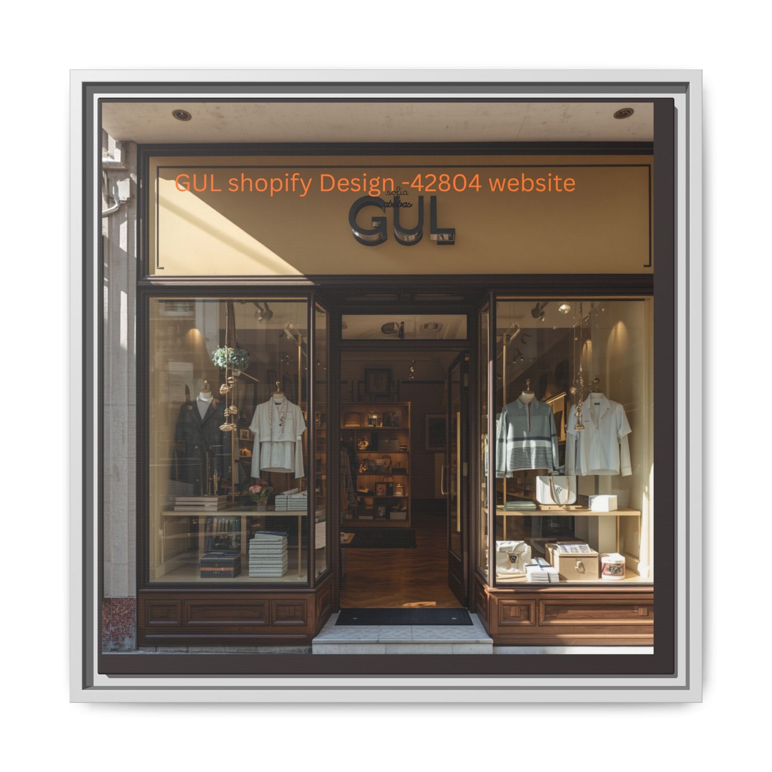 Framed Matte Canvas Print — Boutique Shopfront Photography