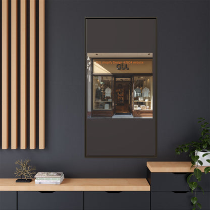 Framed Matte Canvas Print — Boutique Shopfront Photography