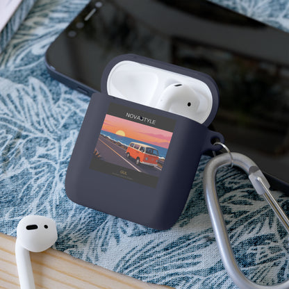AirPods Case — Retro Sunset Van &amp; Forest Deer Prints
