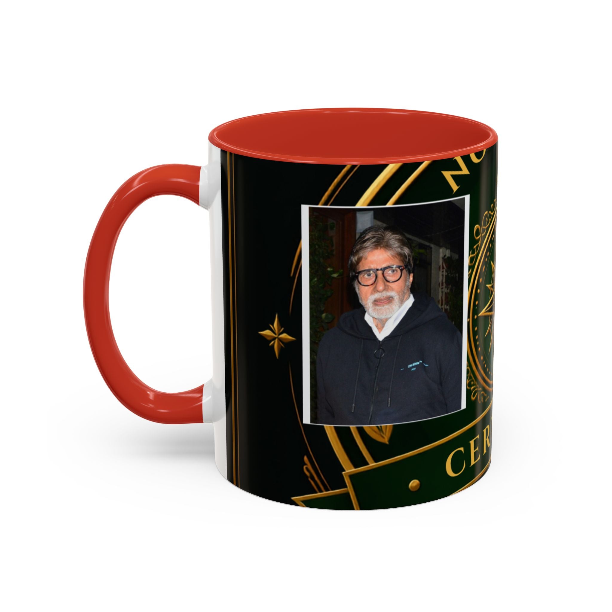 Certified Collector Accent Coffee Mug — Portrait Emblem Design (11/15 oz)