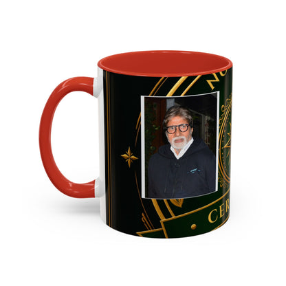 Certified Collector Accent Coffee Mug — Portrait Emblem Design (11/15 oz)