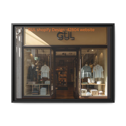 Framed Matte Canvas Print — Boutique Shopfront Photography