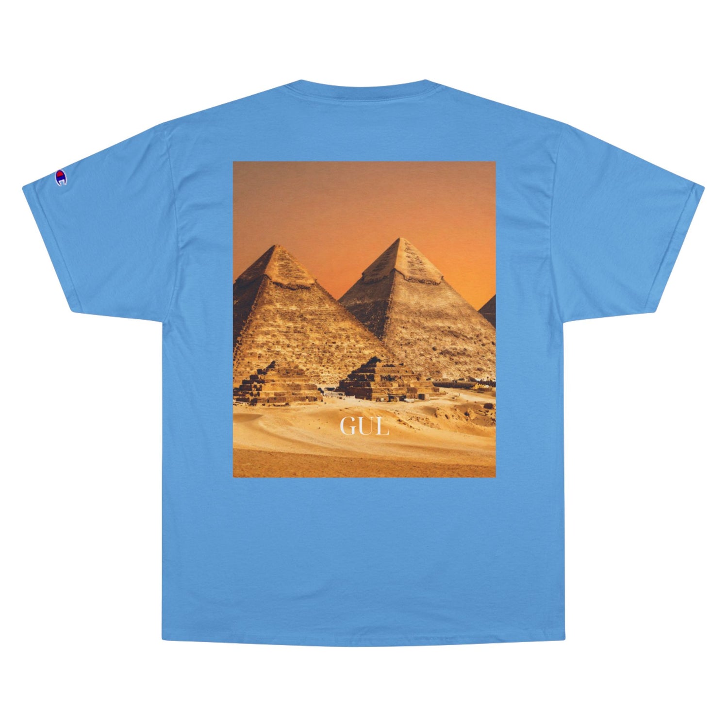 Champion Graphic T‑Shirt — Succulent &amp; Pyramid Photo Print Tee