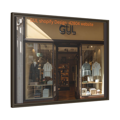 Framed Matte Canvas Print — Boutique Shopfront Photography