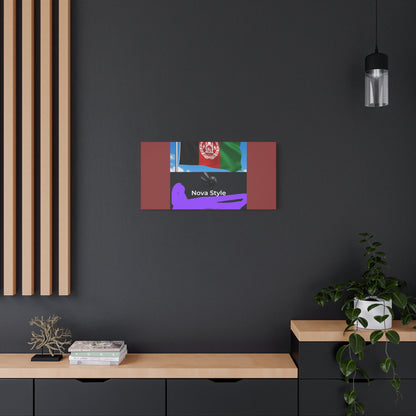 Afghan Flag Matte Canvas Print — Stretched 1.25" Wall Art