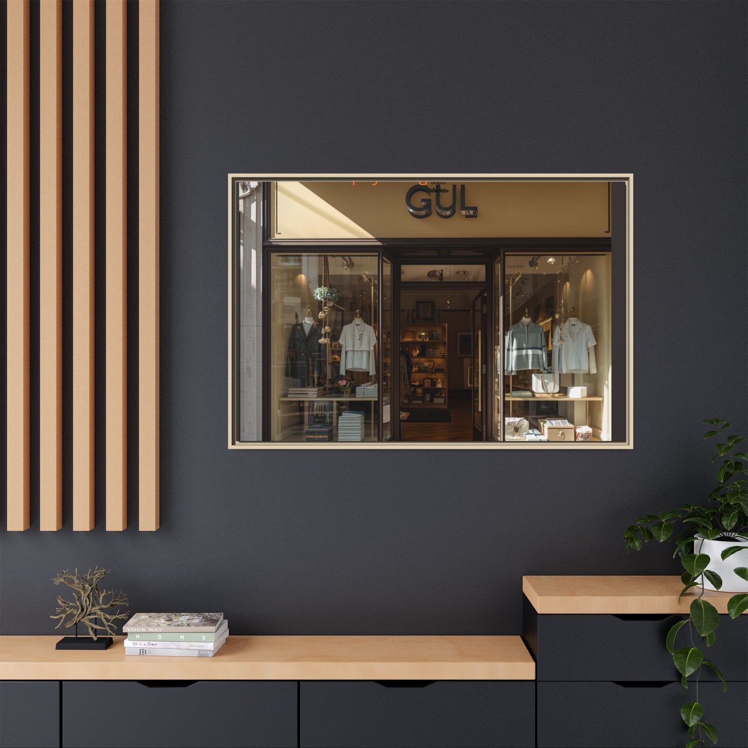 Framed Matte Canvas Print — Boutique Shopfront Photography