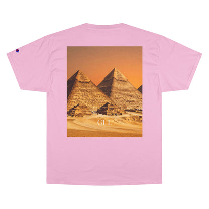 Champion Graphic T‑Shirt — Succulent &amp; Pyramid Photo Print Tee