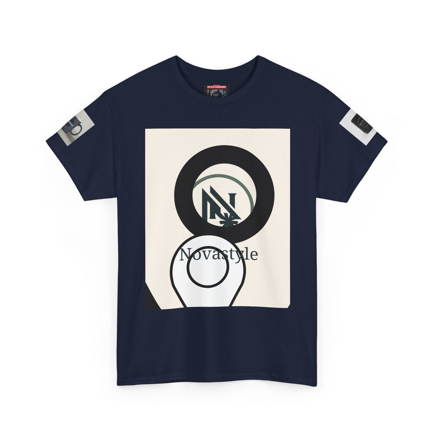 Graphic Tee — Novastyle Minimal Logo &amp; Poster Print T-Shirt