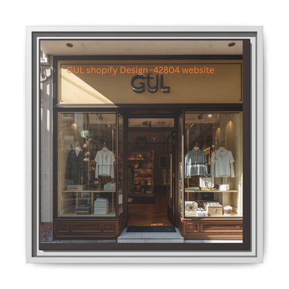 Framed Matte Canvas Print — Boutique Shopfront Photography