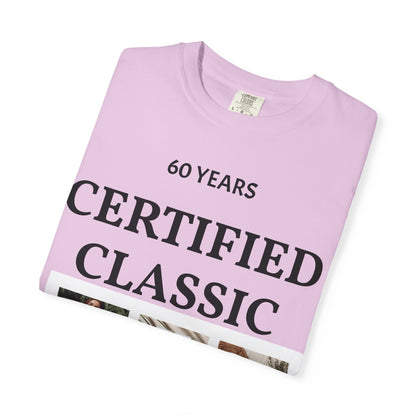 Certified Classic 60 Years T-Shirt – Vintage Collage Home &amp; Lifestyle Tee