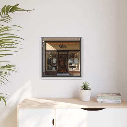 Framed Matte Canvas Print — Boutique Shopfront Photography