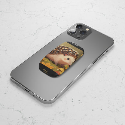 Hedgehog Phone Grip — Cute Fall Woodland Click-On Stand