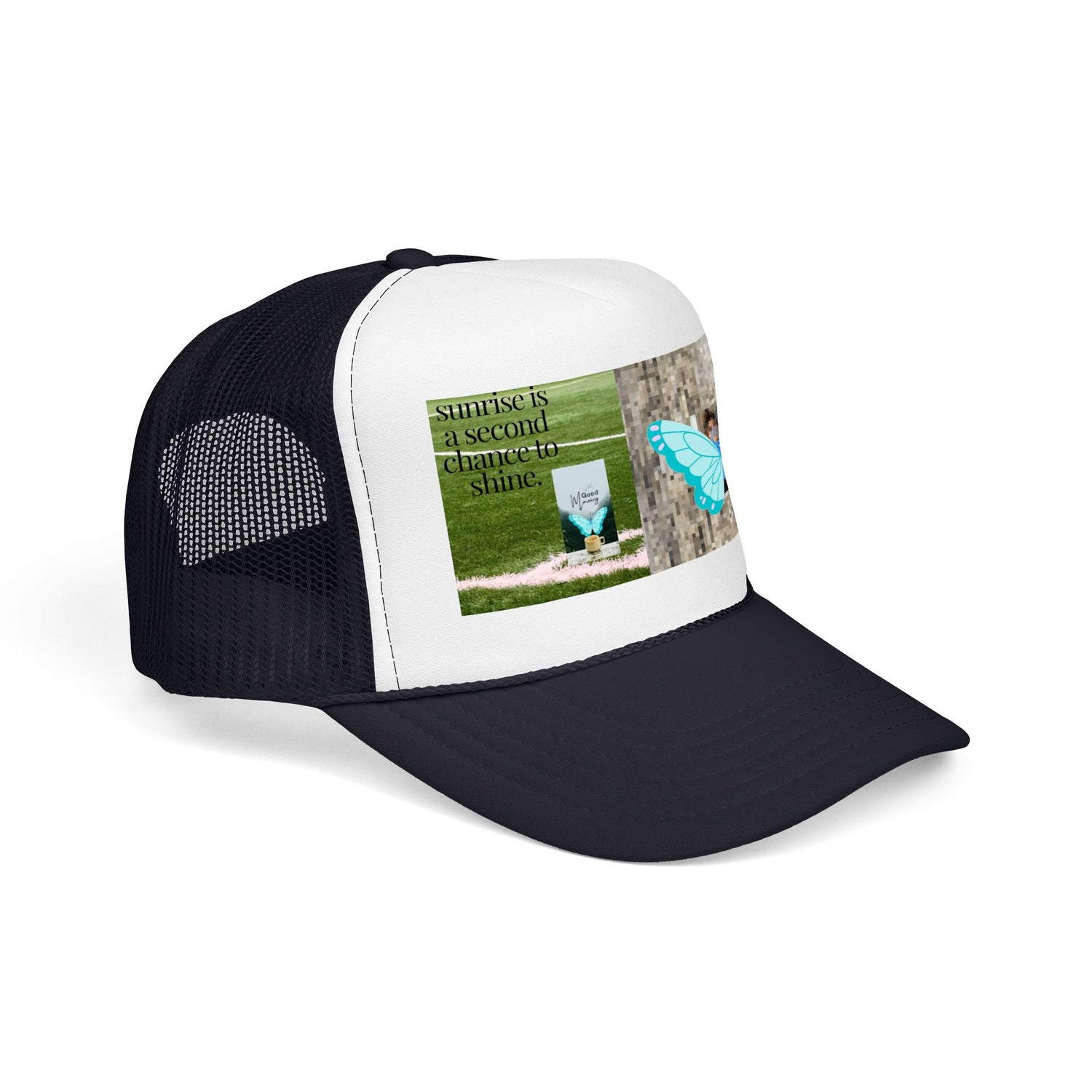 Butterfly Memorial Trucker Hat — In Loving Memory Grave Marker Cap