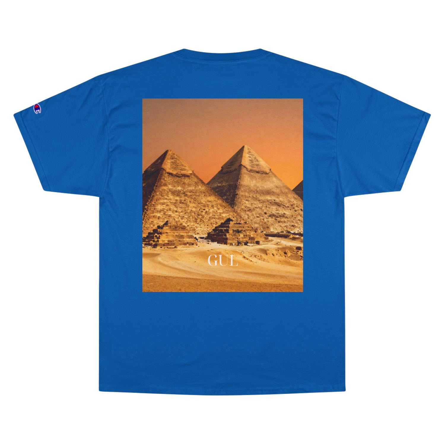 Champion Graphic T‑Shirt — Succulent &amp; Pyramid Photo Print Tee