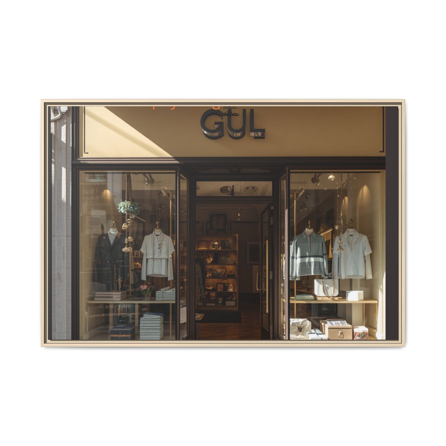 Framed Matte Canvas Print — Boutique Shopfront Photography