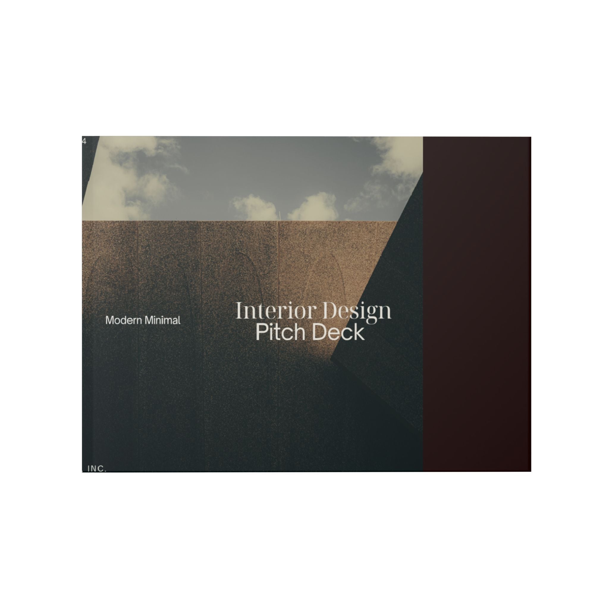 Hardcover Photo Book — Interior Design Pitch Deck Template