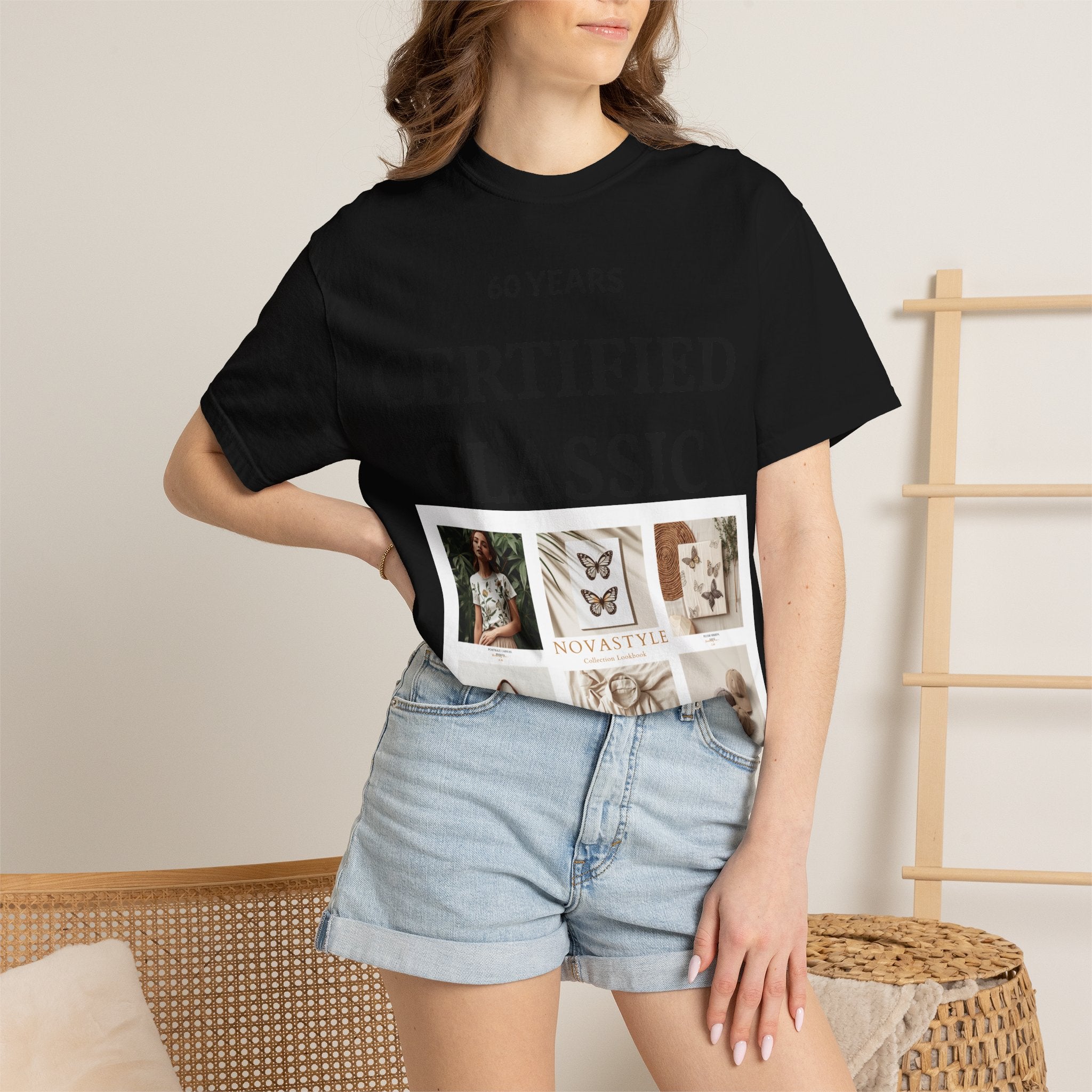 Certified Classic 60 Years T-Shirt – Vintage Collage Home &amp; Lifestyle Tee