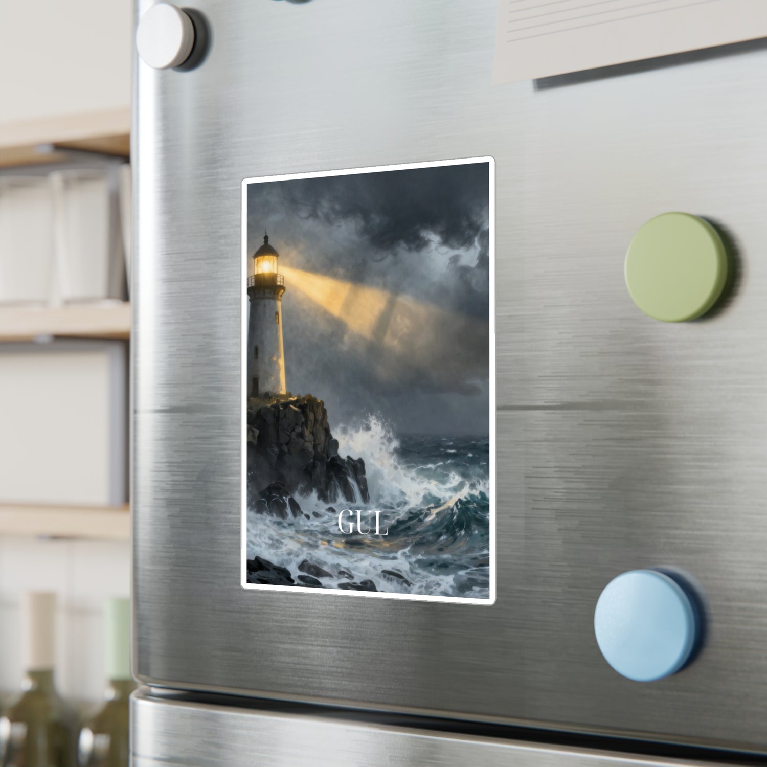 Lighthouse Storm Vinyl Sticker — &