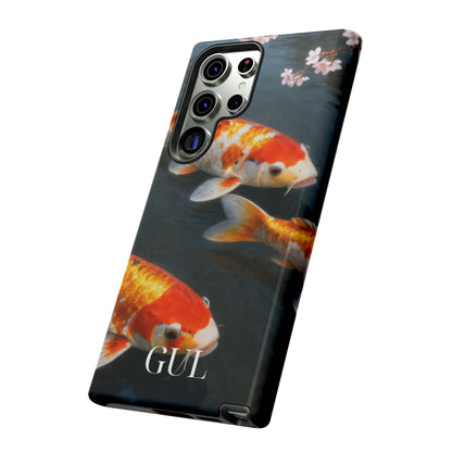 Koi Fish Tough Phone Case — Floral Pond Design