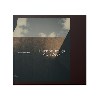 Hardcover Photo Book — Interior Design Pitch Deck Template
