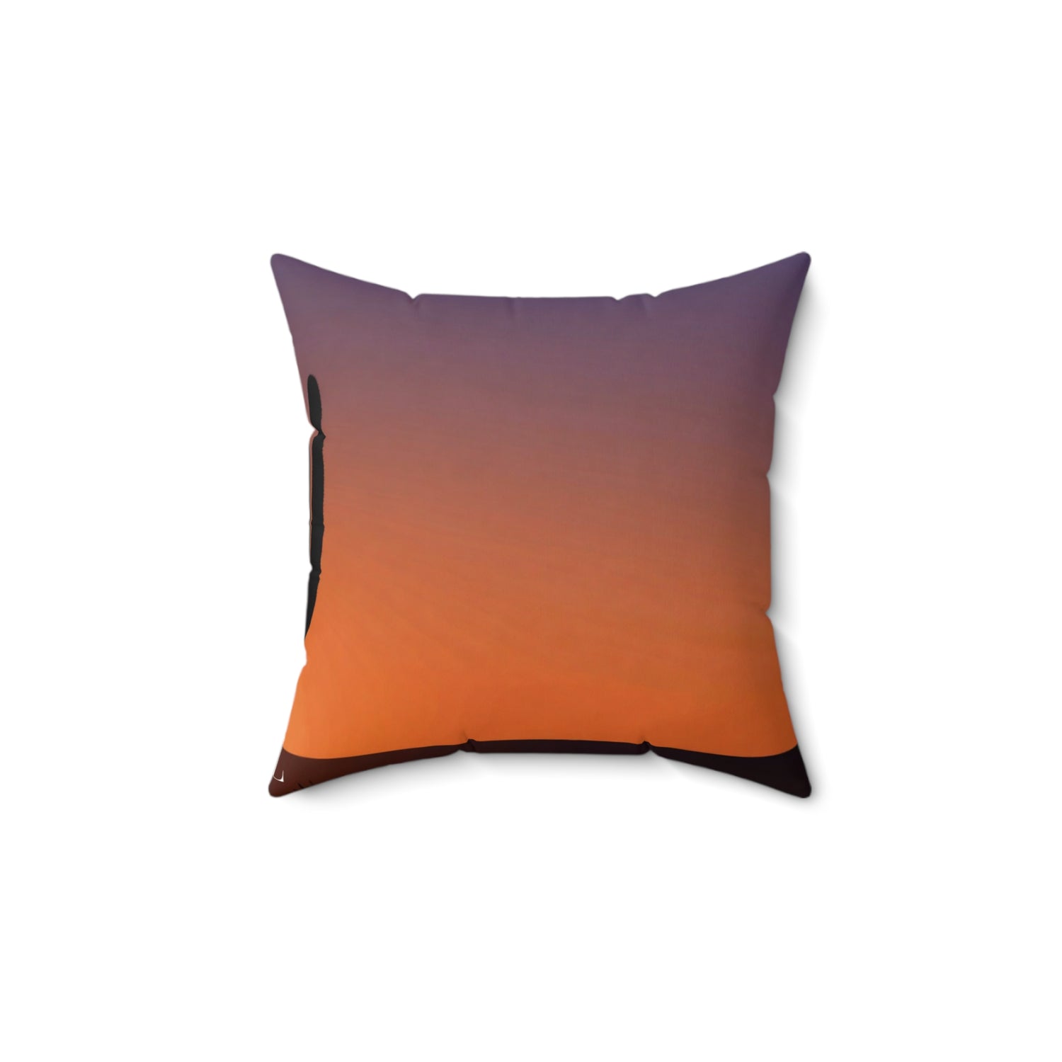 Sunset Gradient Square Pillow — Orange to Violet Sunset Decorative Throw Pillow